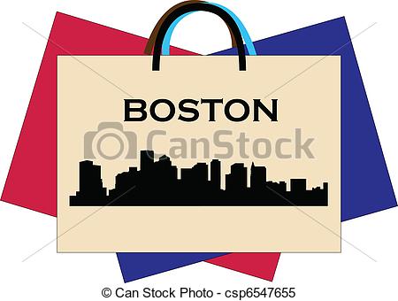450x340 Boston Shopping Clipart Vector