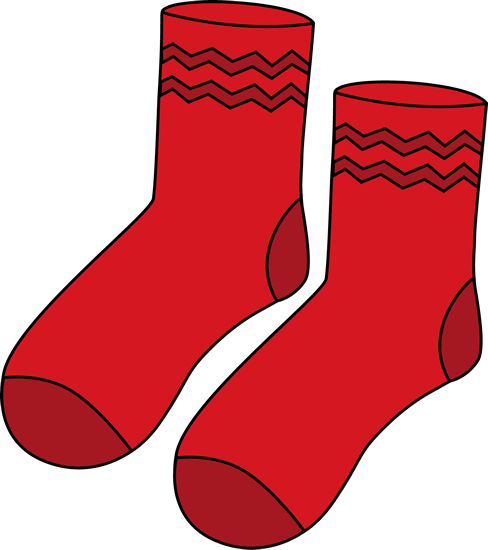 488x550 Red Socks Clipart