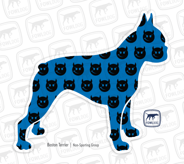 647x575 Boston Terrier Decal