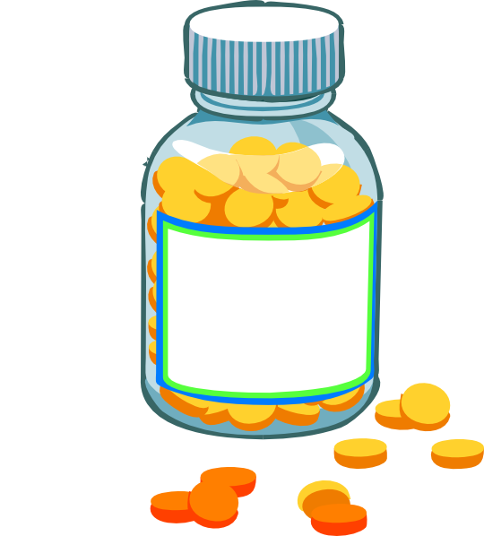 540x598 Clipart Pills Blank Pill Bottle Clip Art Graduation