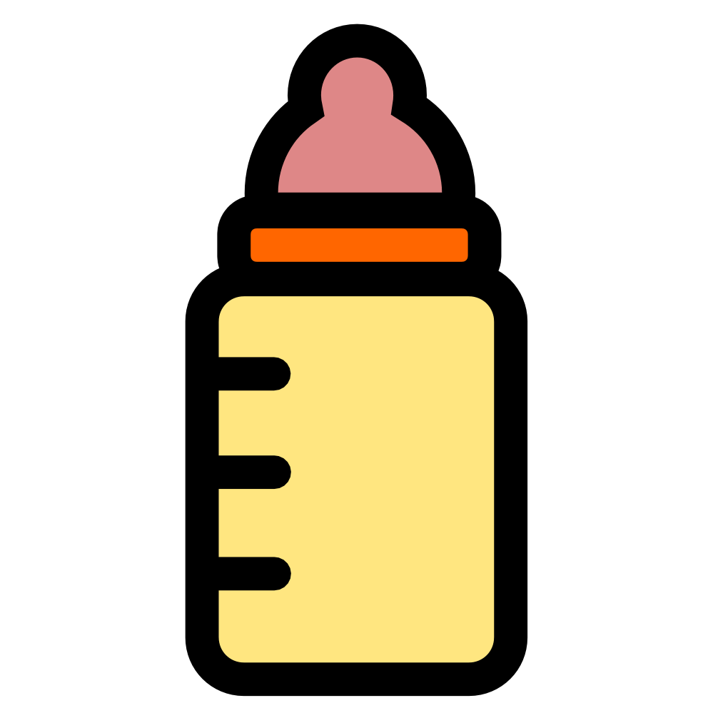 999x999 Image Of Baby Bottle Clipart