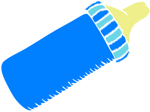 300x225 Baby Bottle Clipart Ba Bottle Blue Clip Art
