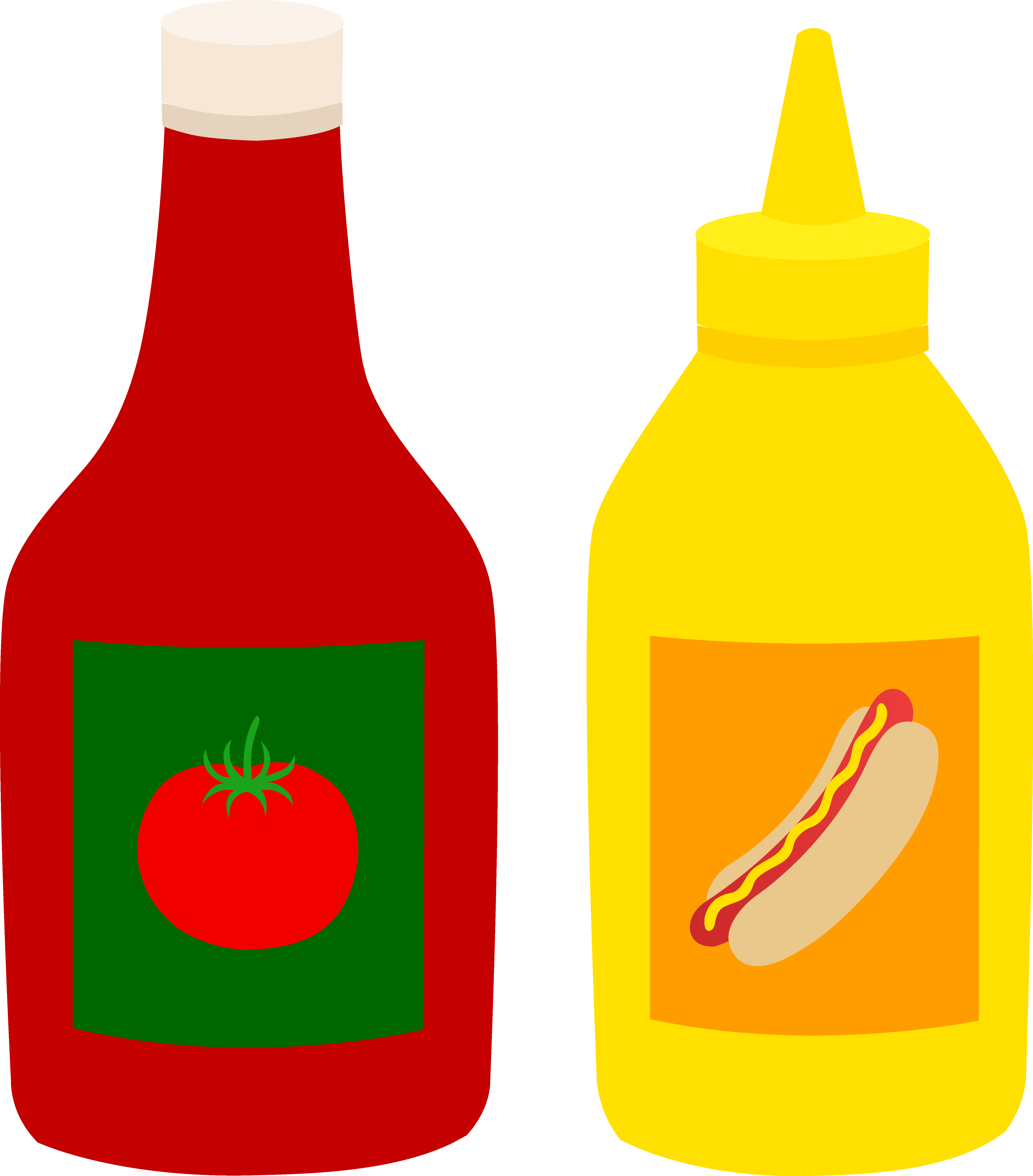 5376x6120 Bottles Of Ketchup And Mustard