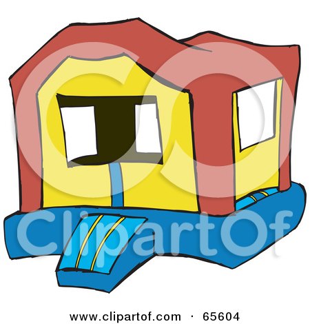 450x470 Royalty Free (Rf) Clipart Illustration Of An Open Colorful Bounce