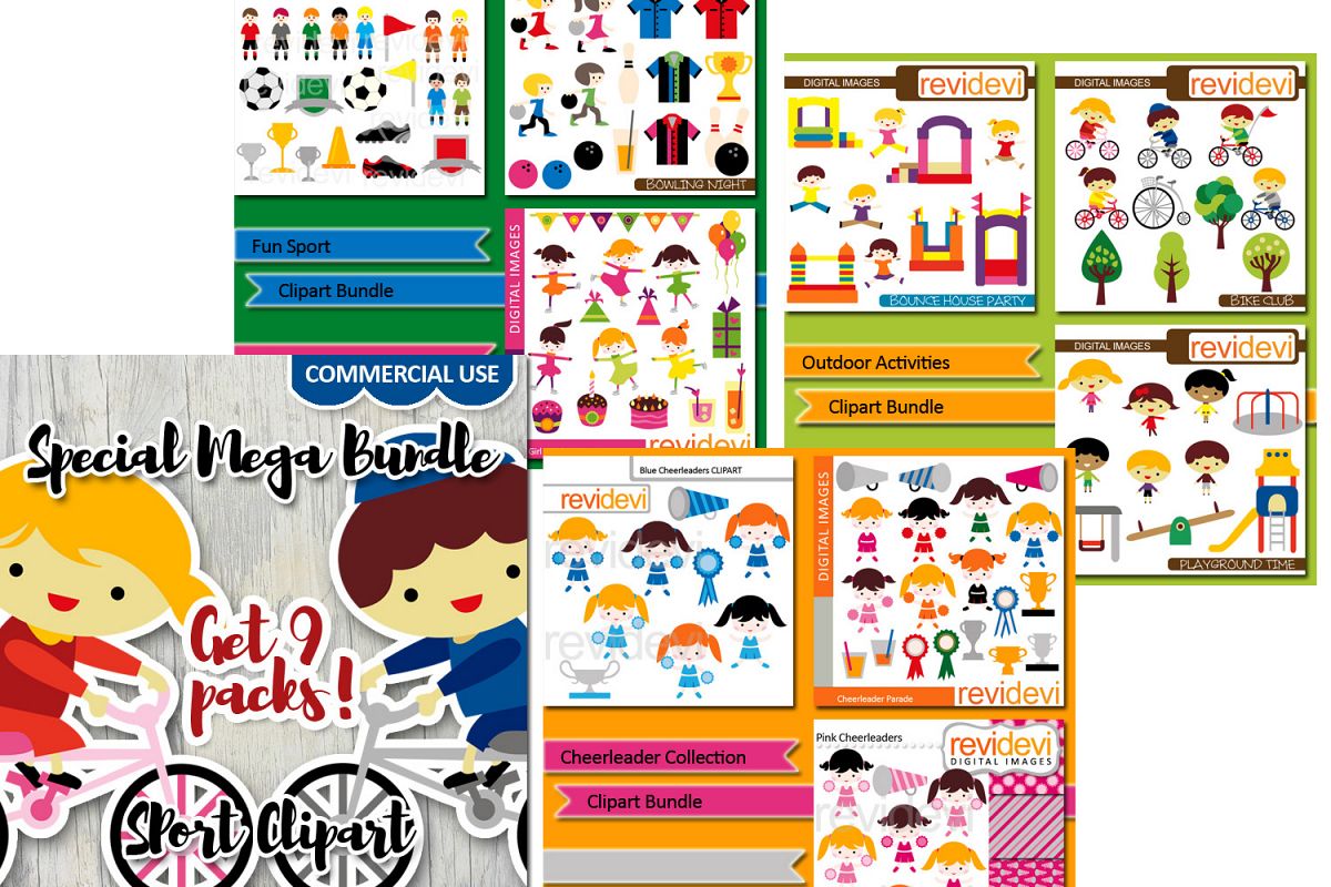 1200x800 Sport Kids Design Illustrations Big Bun Design Bundles