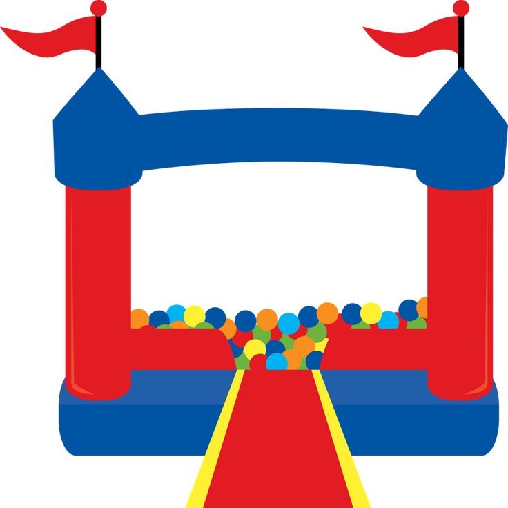 736x736 Free Bounce House Clip Art Castle Bouncy House Clipart 1