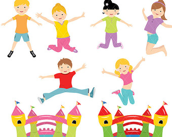 340x270 Bounce House Clipart Etsy