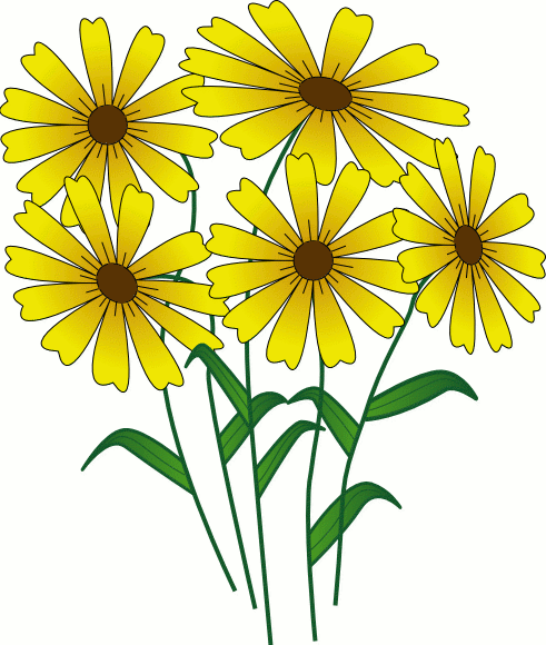 491x580 Imgs For Gt Sunflower Bouquet Clip Art Paper Images5 Flowers