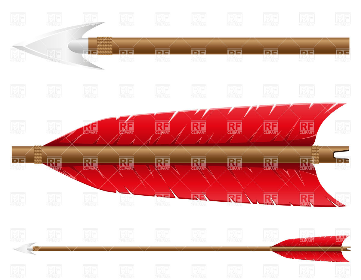 1200x933 Bow Arrow With Metal Arrowhead Isolated On White Background