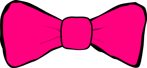 600x280 Pink Bow Clipart Hot Pink Bow Clip Art