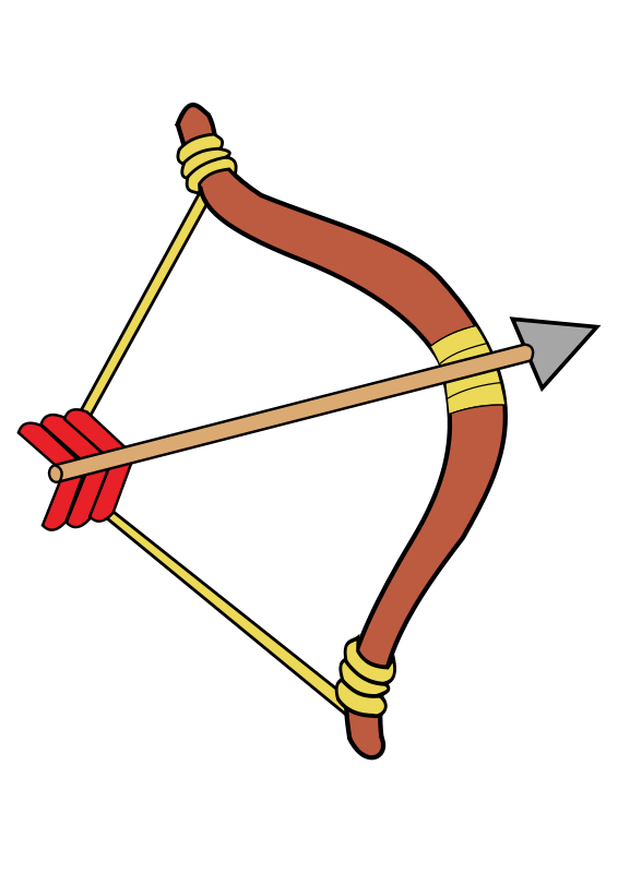 566x800 Indian Arrow Bow And Arrow Archery Clip Art