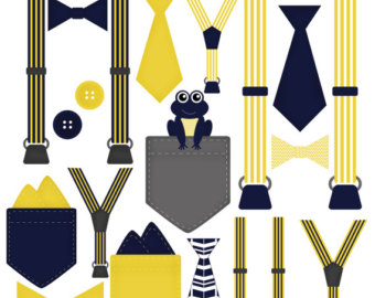 340x270 Boy Onesie Accessories Clip Art Pocket Handkerchief Suspender