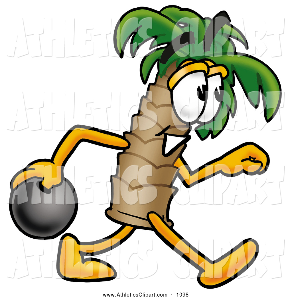 1024x1044 Cliprt Of Happy Palm Tree Mascot Cartoon Character Holding