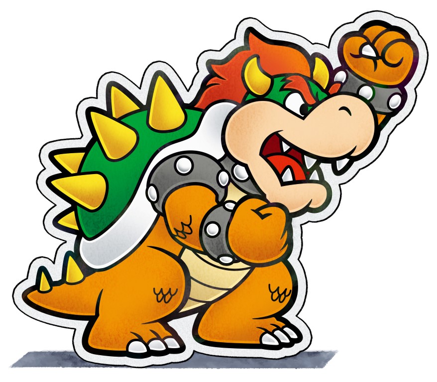 878x768 Paper Bowser Mariowiki Fandom Powered By Wikia