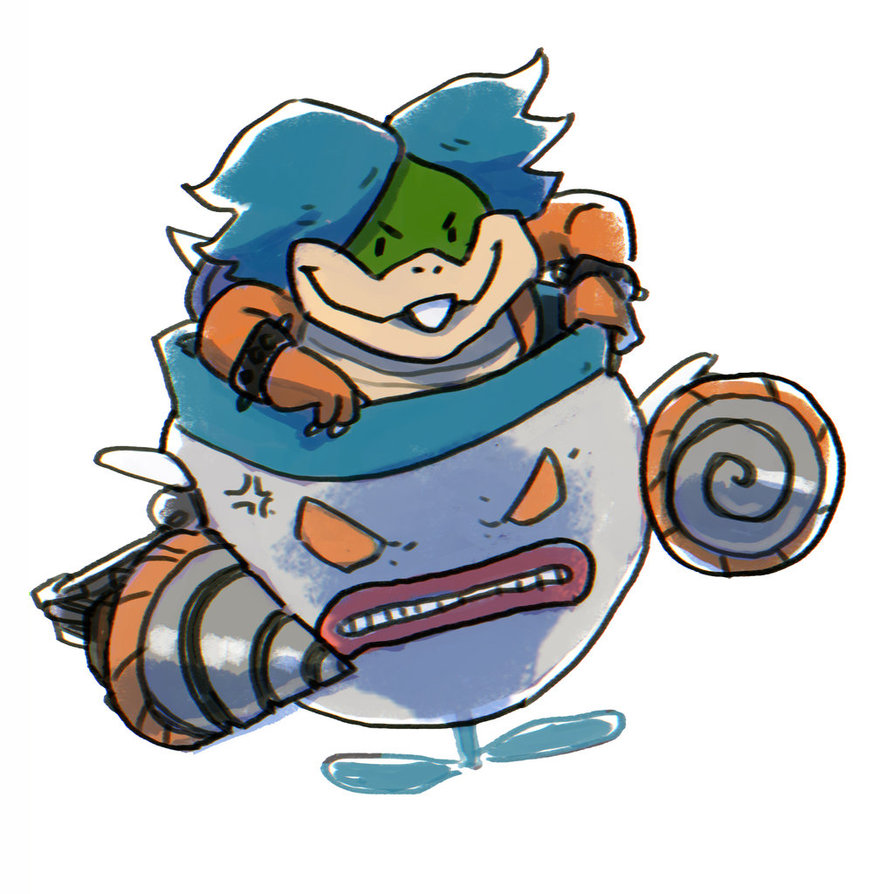 894x894 Blue Bowser Jr By Meekis