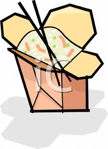 219x300 Clip Art Image Two Chopsticks With A Box Of Fried Rice