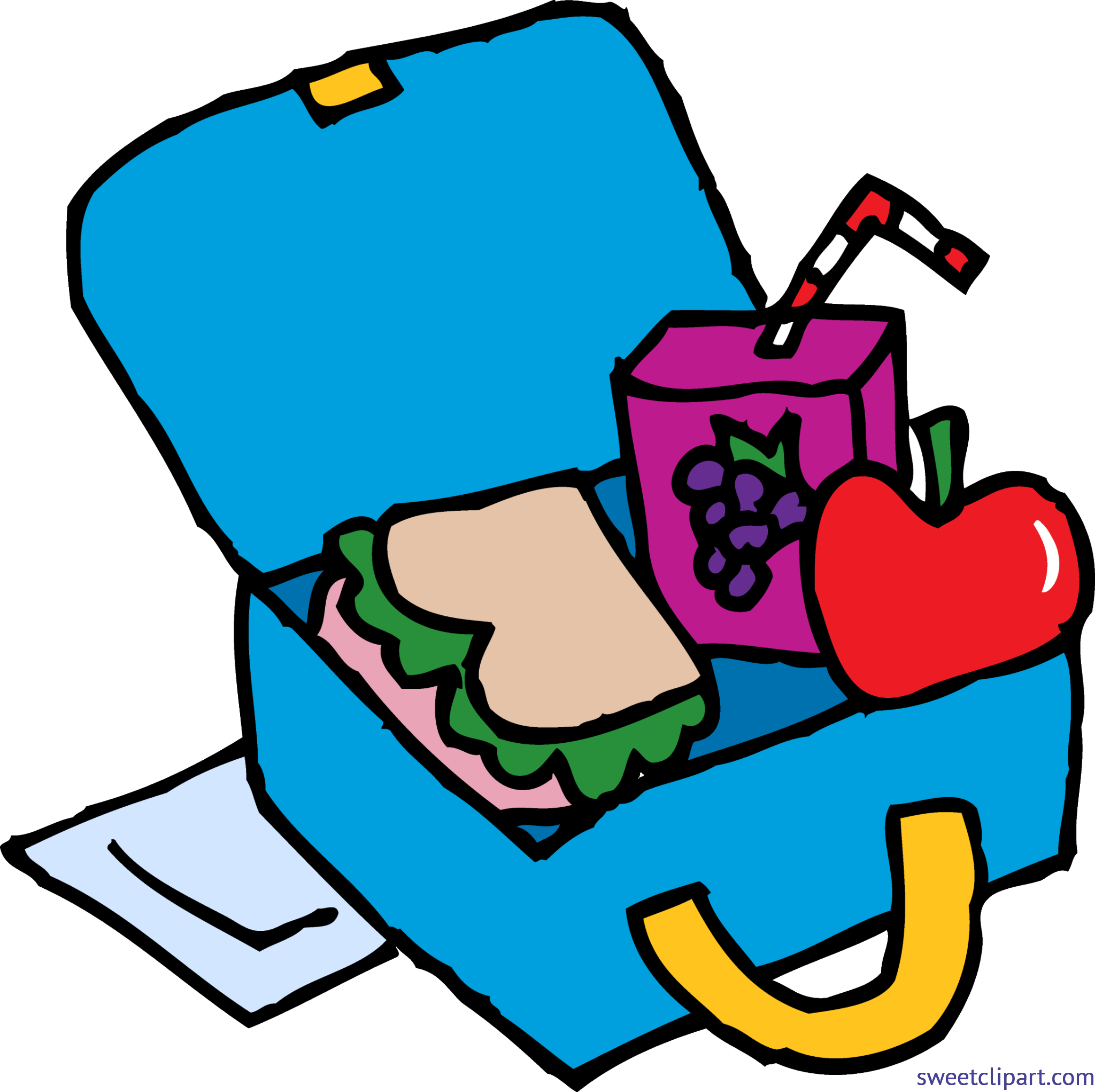 4352x4340 School Lunch Box Clip Art