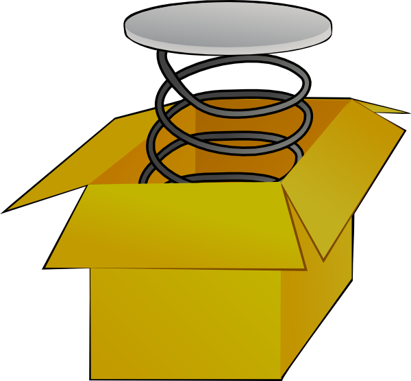 600x555 Box With Spring Clip Art