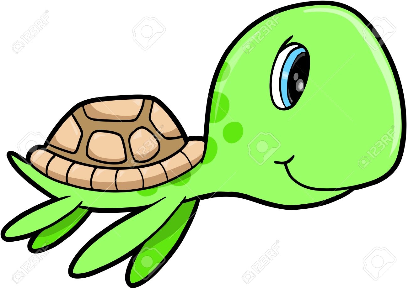 1300x919 Sea Turtle Clipart Kawaii