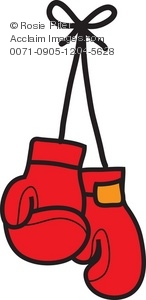 146x300 Clipart Illustration Of Boxing Gloves