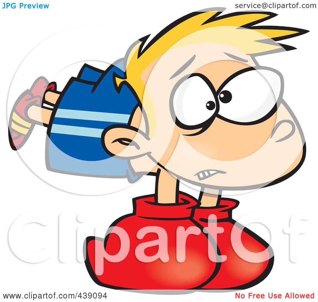 1080x1024 Royalty Free (Rf) Clip Art Illustration Of A Cartoon Boy Wearing