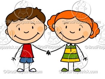 350x263 Cartoon Boy And Girl Holding Hands Clipart Drawings