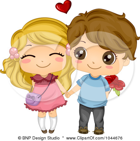 450x455 Clipart Boy And Girl Holding Hands