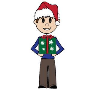 300x300 Free Christmas Present Clipart Image