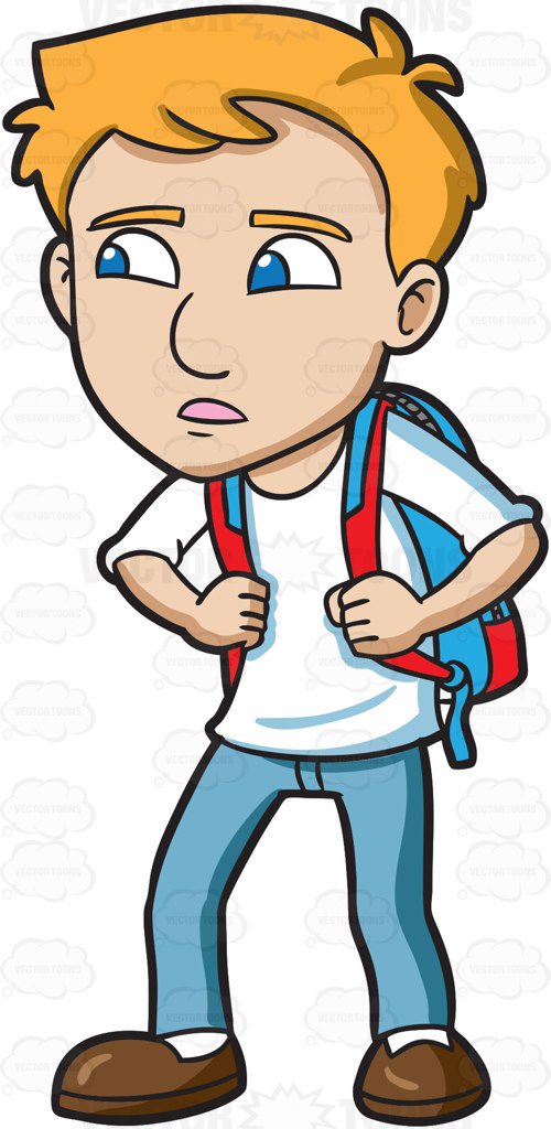 500x1024 Cartoon Teenager Clipart