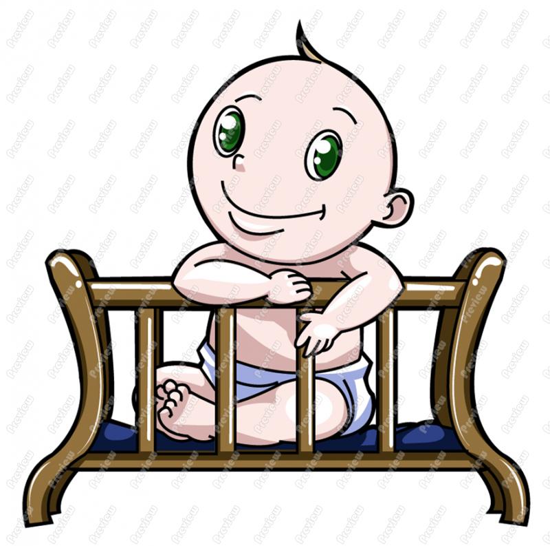 800x793 Clip Art Baby Boy Crib Clipart Clipart Suggest, Baby Crib Cartoon