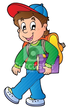 291x450 School Boy Cartoon Clipart