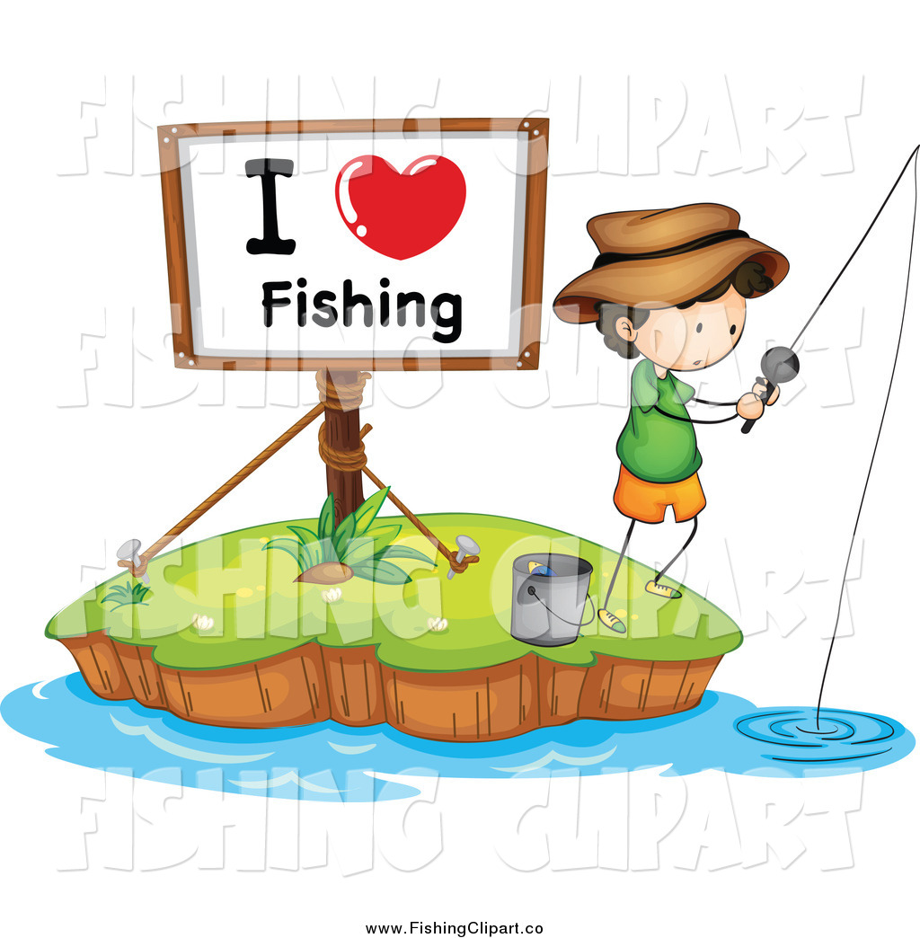 1024x1044 Clip Art Of A I Love Fishing Sign And A White Boy On An Island By
