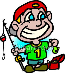 268x300 Kids Fishing Clipart Little Kid Fishing Pond 42417881