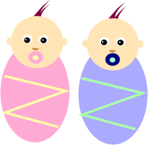 300x294 Boy Girl Twin Babies Clip Art Clipart Panda