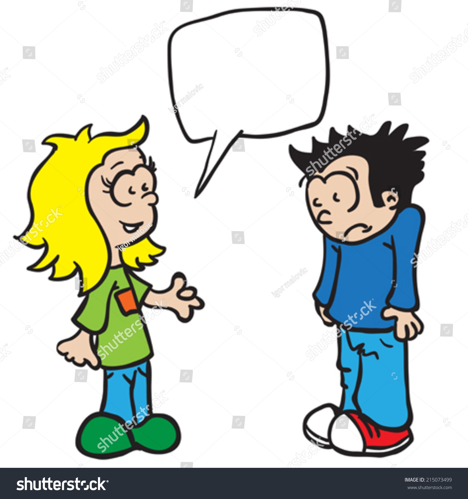 1500x1600 Boy Grirl Talking Clipart