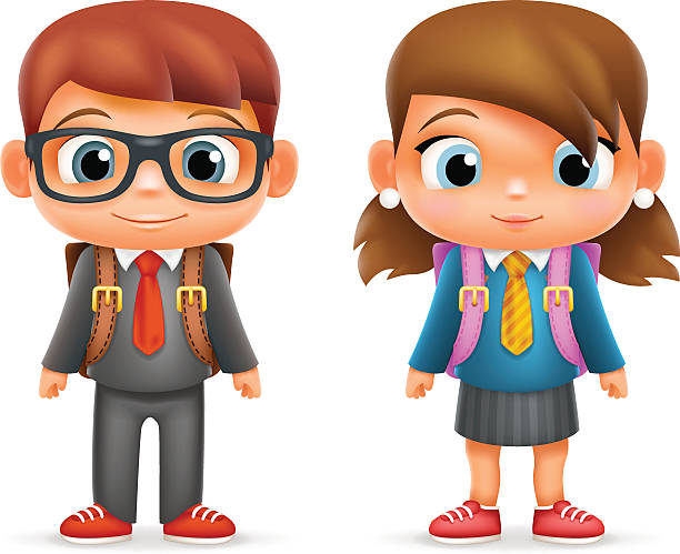 612x499 Clip Art Of Boy And Girl 101 Clip Art