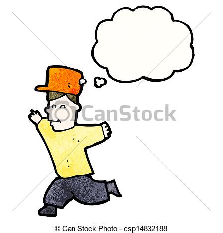 449x470 Caroton Happy Boy Running Vector