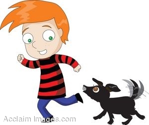 300x252 Cartoon Character Clipart Illustration Of Red Haired Boy Running