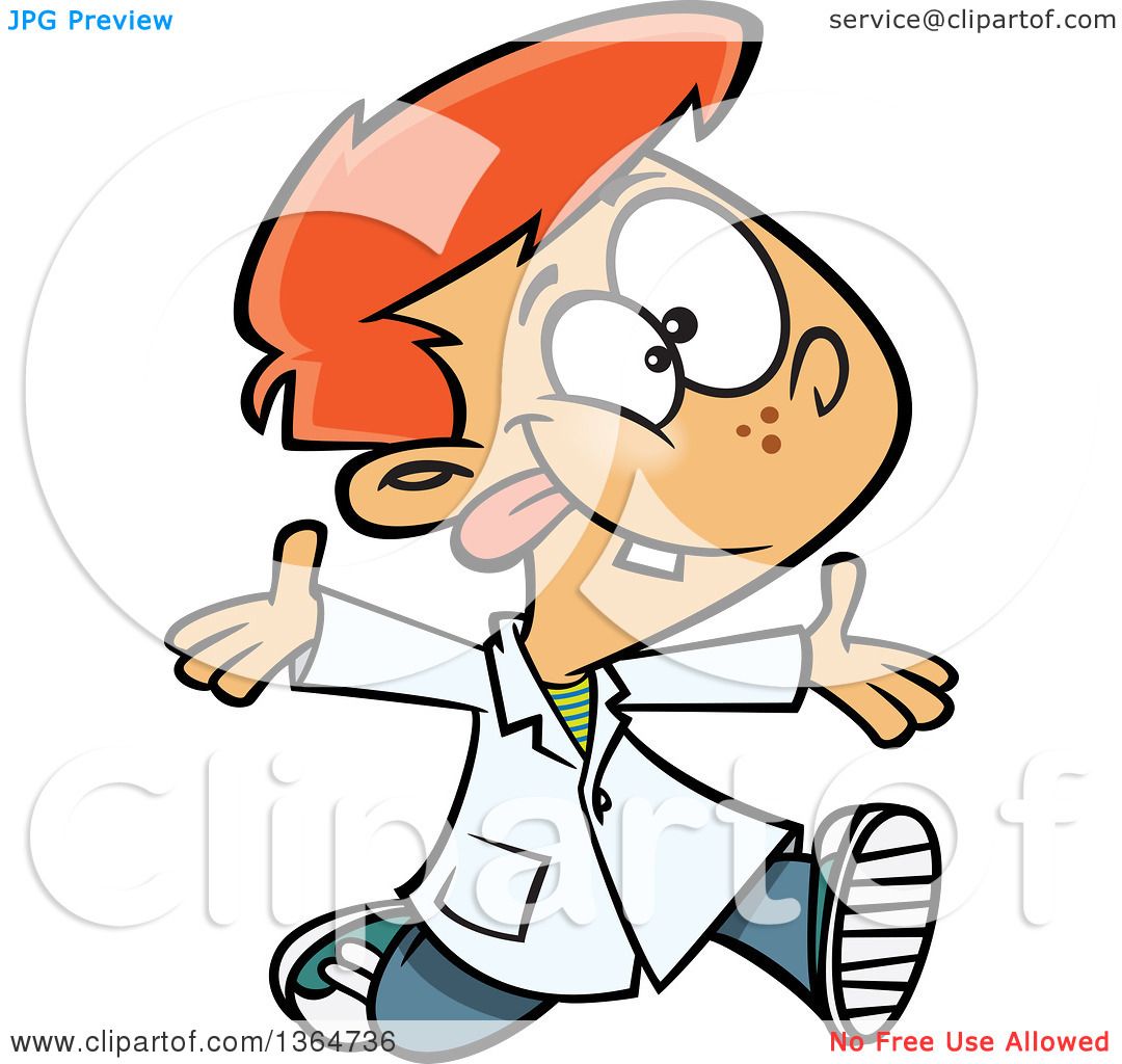 1080x1024 Cartoon Clipart Of A Goofy Red Haired White School Boy Running