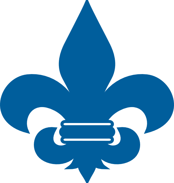 570x598 Cub Scout Blue Fleur De Lis Clip Art
