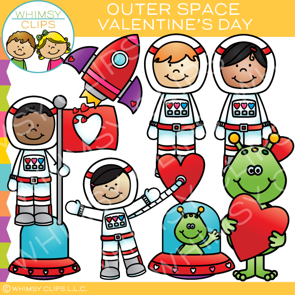 600x600 Outer Space Valentine's Day Clip Art , Images Amp Illustrations