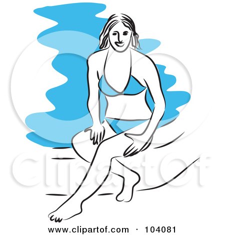 450x470 Royalty Free (Rf) Clipart Illustration Of A Woman And Her