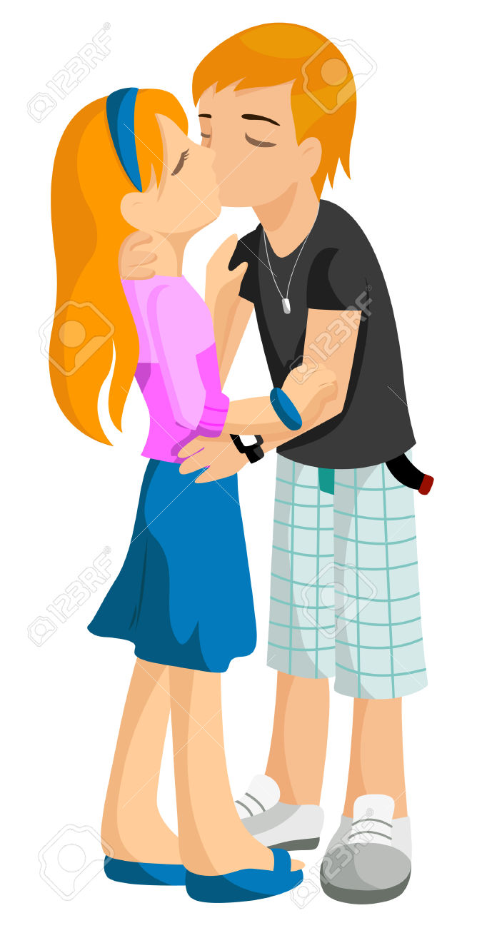 682x1300 Couple, Boyfriend, Kiss) Clipart Panda