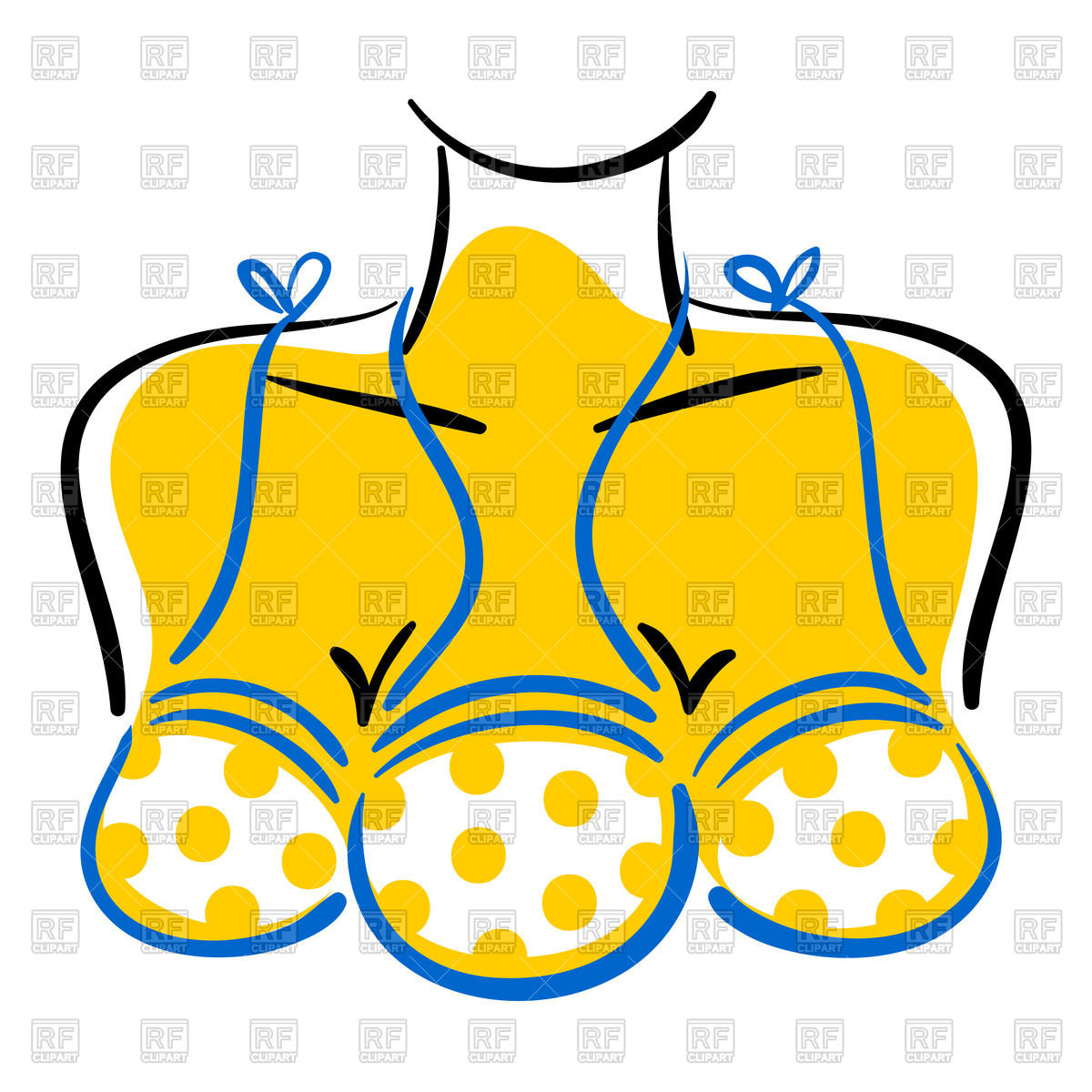 1200x1200 Sketch Woman With Three Breasts In A Bra Royalty Free Vector Clip
