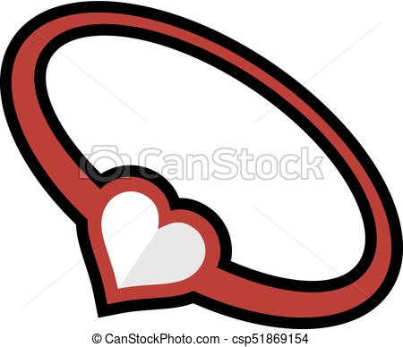 450x388 Creative Design Of Nice Love Heart Bracelet Symbol Clipart Vector