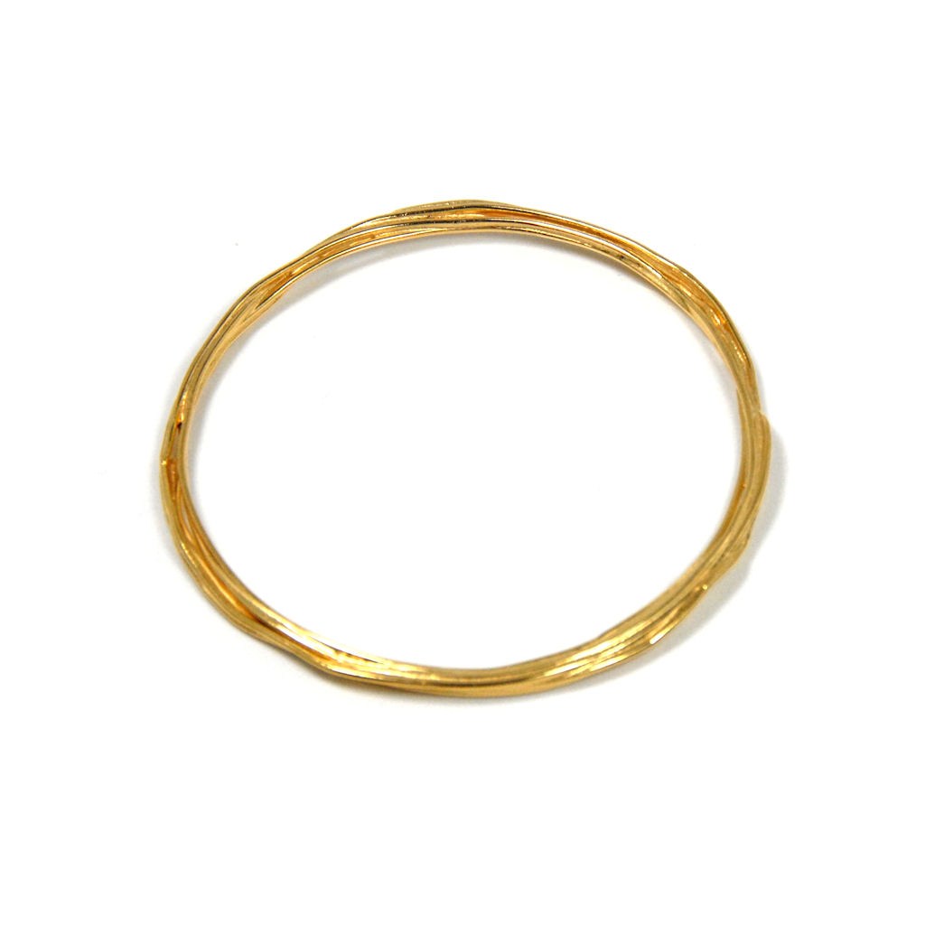 1024x1024 Flourish Wrap Bangle Gold Plate Contemporary Bangles By