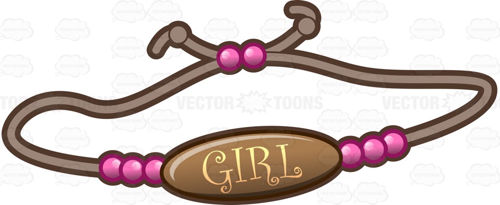 1024x421 A Bracelet For A Baby Girl Cartoon Clipart Vector Toons