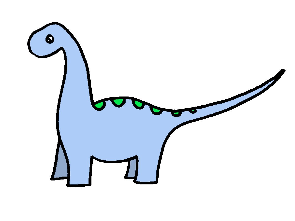 1200x900 Brachiosaurus Clipart Dinosaur Outline 3095845