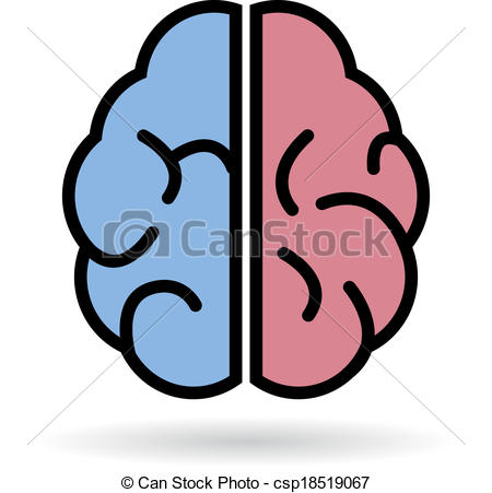 450x451 Brain Vector Icon Isolated On White Clip Art Vector