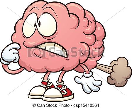 450x368 Cartoon Brain Having A Brain Fart. Vector Clip Art Clip Art